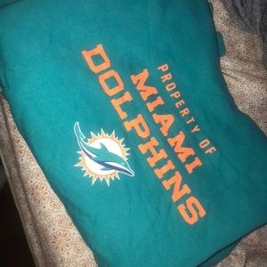 Miami dolphins turtleneck hoodie size small